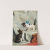 Zwei spielende Katzen by Julius Adam the younger