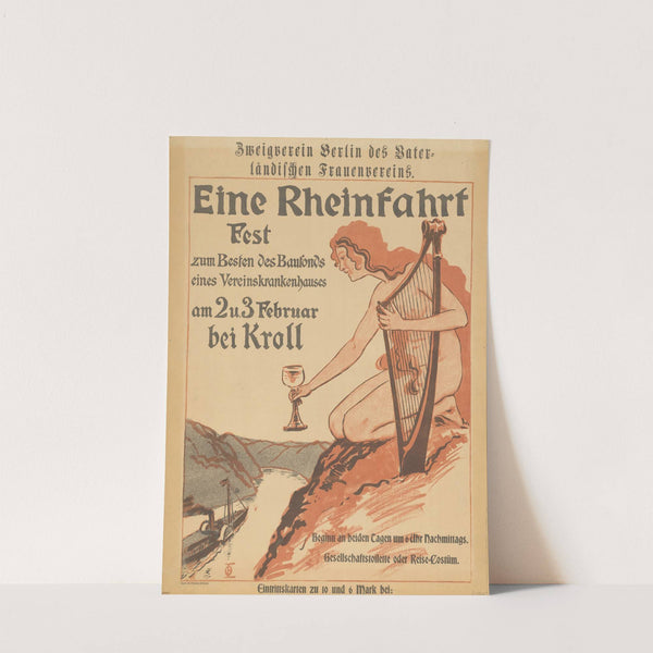 Zweigverein Berlin des vaterländischen Frauenvereins. Eine Rheinfahrt (1900) by Otto Eckmann